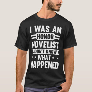 Camiseta Novelista Autora de Honor Novel Escritora De Histo