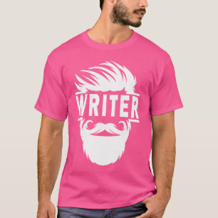 Camiseta Novelista Barba Escritor