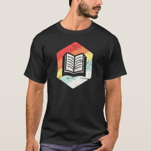 Camiseta Novelista del libro de poetas retro vintage en ing