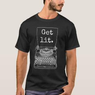 Camiseta Novelista escritora divertida recibe a máquina de 
