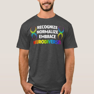 Camiseta Novelty Neurodiversity Rainbow Infinity Women Men