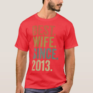 Camiseta Novena Aniversario de la Mujer Boda, mejor esposa