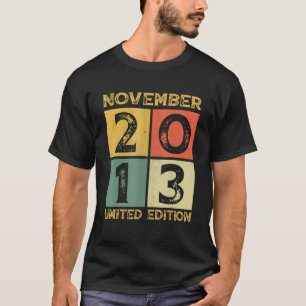 Camiseta Novena decoración de cumpleaños, noviembre de 2013
