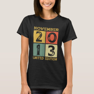 Camiseta Novena decoración de cumpleaños, noviembre de 2013