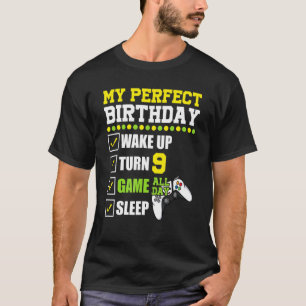 Camiseta Novena Fiesta de Cumpleaños Perfecta Para Jugador