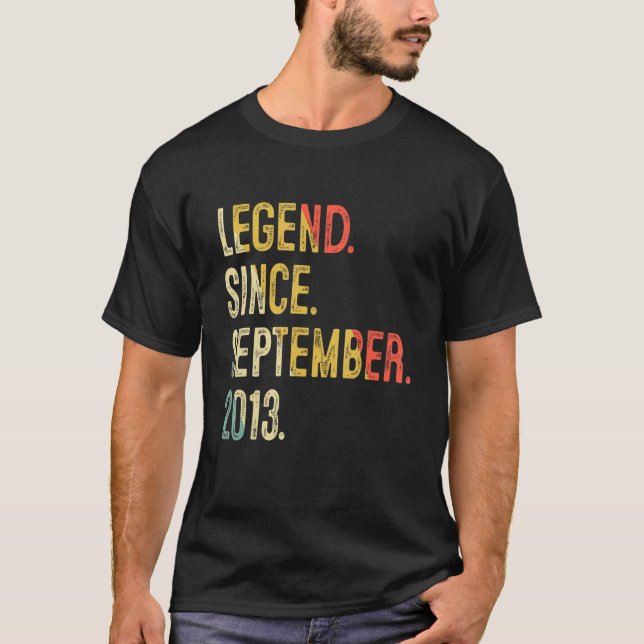 Camiseta Novena leyenda de cumpleaños de 9 años desde el 2  (Anverso)