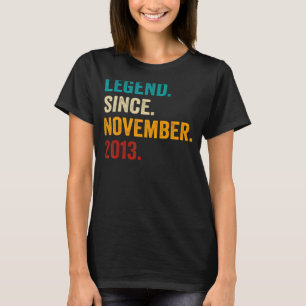 Camiseta Novena leyenda de cumpleaños de 9 años desde novie