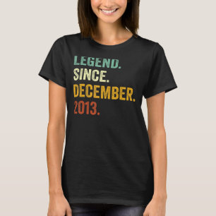 Camiseta Novena leyenda de cumpleaños desde diciembre