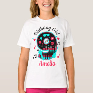 Camiseta Novena Música Chica de cumpleaños 9