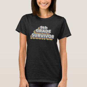 Camiseta Novena superviviente de 9 años, el año escolar pas