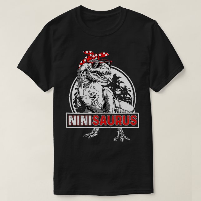 Camiseta Novenas Ninisaurus T Re Dinosaur Funny Nini Saurus (Diseño del anverso)