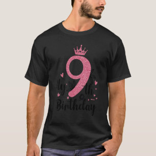 Camiseta Noveno año Chicas rosados Princesa Oro C