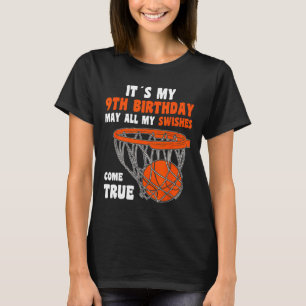 Camiseta Noveno año Feliz noveno cumpleaños Bysketbyll nove