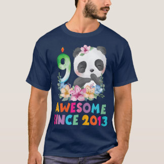 Camiseta Noveno año Panda Unicorn Chica Fiesta