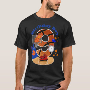 Camiseta Noveno Baloncesto Número Grande Niño De 9 Años