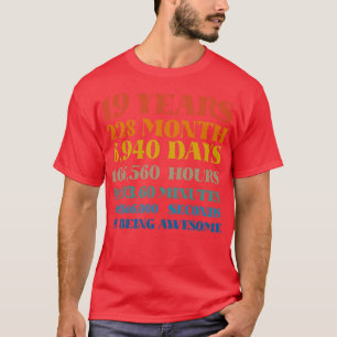 Camiseta Noveno cumpleaños 19 años de ser una increíble cam