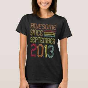 Camiseta Noveno cumpleaños 9 años de edad increíble desde s