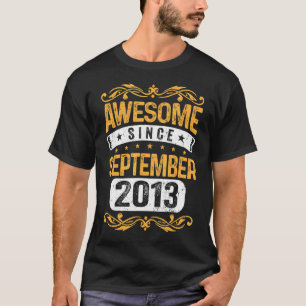 Camiseta Noveno cumpleaños 9 años de edad increíble desde s