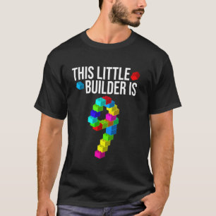 Camiseta Noveno cumpleaños 9 años de edad niños de construc