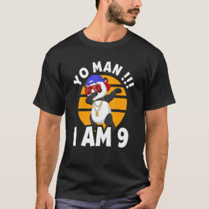 Camiseta Noveno cumpleaños 9 años Nacimiento de niño Dabbin