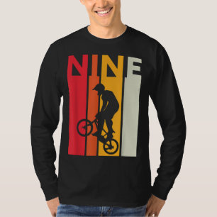 Camiseta Noveno cumpleaños 9 años niños Bmx Bike Lover B-da