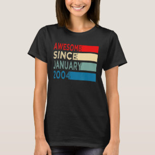 Camiseta Noveno cumpleaños de 19 años asombroso desde enero