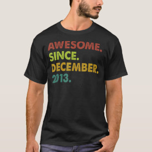 Camiseta Noveno cumpleaños de 9 años desde diciembre de 201