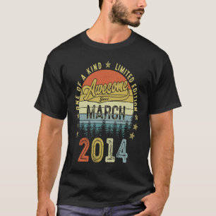 Camiseta Noveno cumpleaños de 9 años desde marzo de 2014