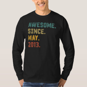 Camiseta Noveno cumpleaños de 9 años desde mayo de 2013