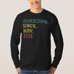 Camiseta Noveno cumpleaños de 9 años desde mayo de 2013