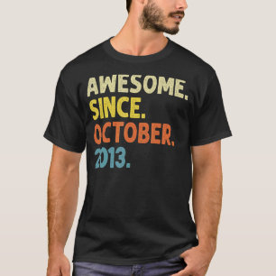 Camiseta Noveno cumpleaños de 9 años desde octubre de 2013