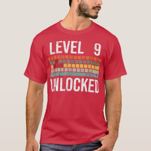 Camiseta Noveno cumpleaños de jugador de cumpleaños para ni