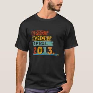 Camiseta Noveno Cumpleaños De Los Niños De 9 Años Desde Abr