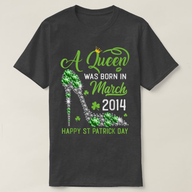 Camiseta Noveno cumpleaños feliz Día de San Patricio Sha (Diseño del anverso)