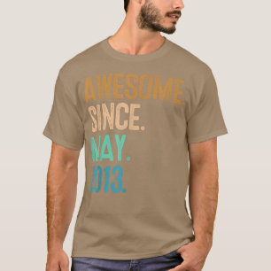 Camiseta Noveno cumpleaños increíble desde mayo de 2013