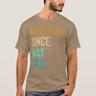 Camiseta Noveno cumpleaños increíble desde mayo de 2013