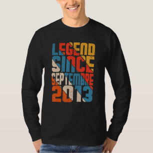 Camiseta Noveno cumpleaños increíble desde septiembre de 20