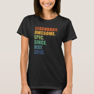 Camiseta Noveno cumpleaños, mayo de 2013, Chicas de niños, 