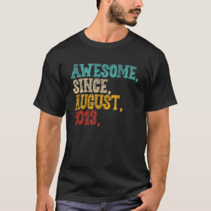 Camiseta Noveno cumpleaños niño de 9 años asombroso desde a