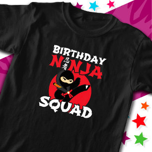 Camiseta Noveno Día de Nacimiento Ninja Fiesta Temática Cum