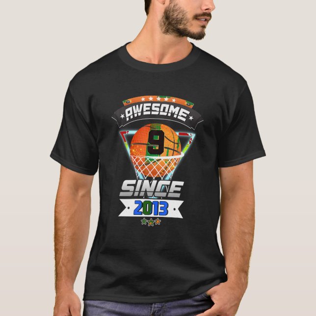 Camiseta Noveno jugador de baloncesto de camisas de cumplea (Anverso)