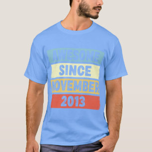 Camiseta Noveno nacimiento de 9 años desde noviembre de 201