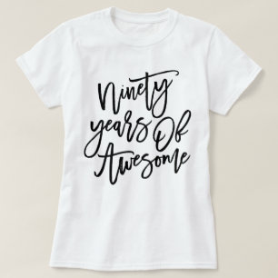 Camiseta Noventa años de escritura el negra impresionante