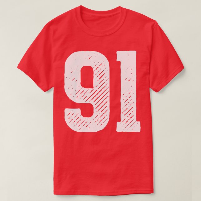 Camiseta Noventa Y Uno 2 (Diseño del anverso)