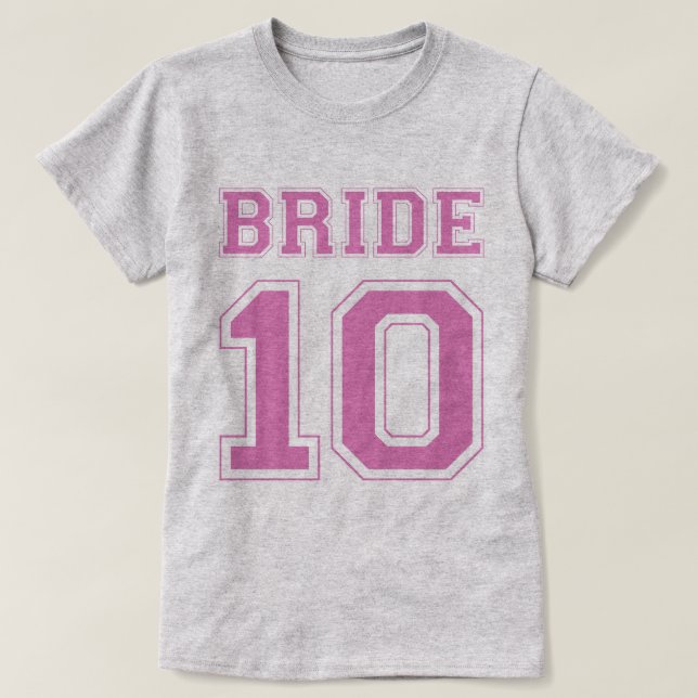 Camiseta Novia 10 T-Shirt (Diseño del anverso)