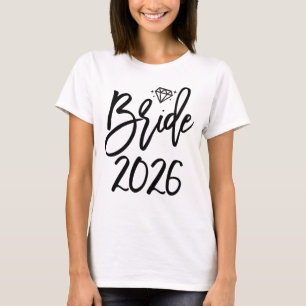 Camiseta Novia 2026 Con Despedida de Soltera Diamante
