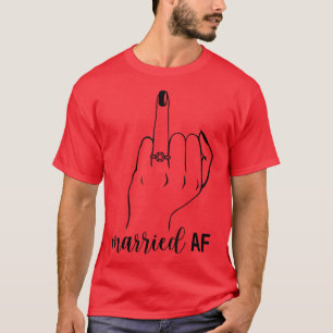 Camiseta Novia a punto de casarse AF Anillo de boda futura