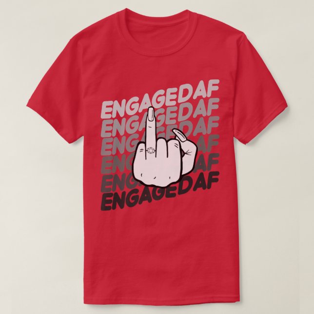 Camiseta Novia A Ser Boda De AF Llamar A Futuro Sra. (Diseño del anverso)