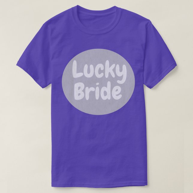 Camiseta Novia afortunada (Diseño del anverso)