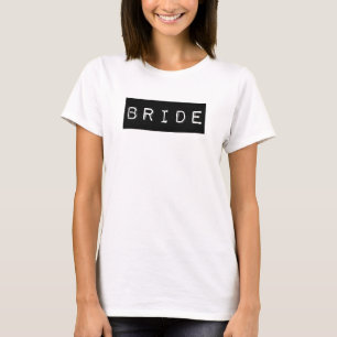Camiseta Novia alternativa Etiqueta negra Fiesta de bod